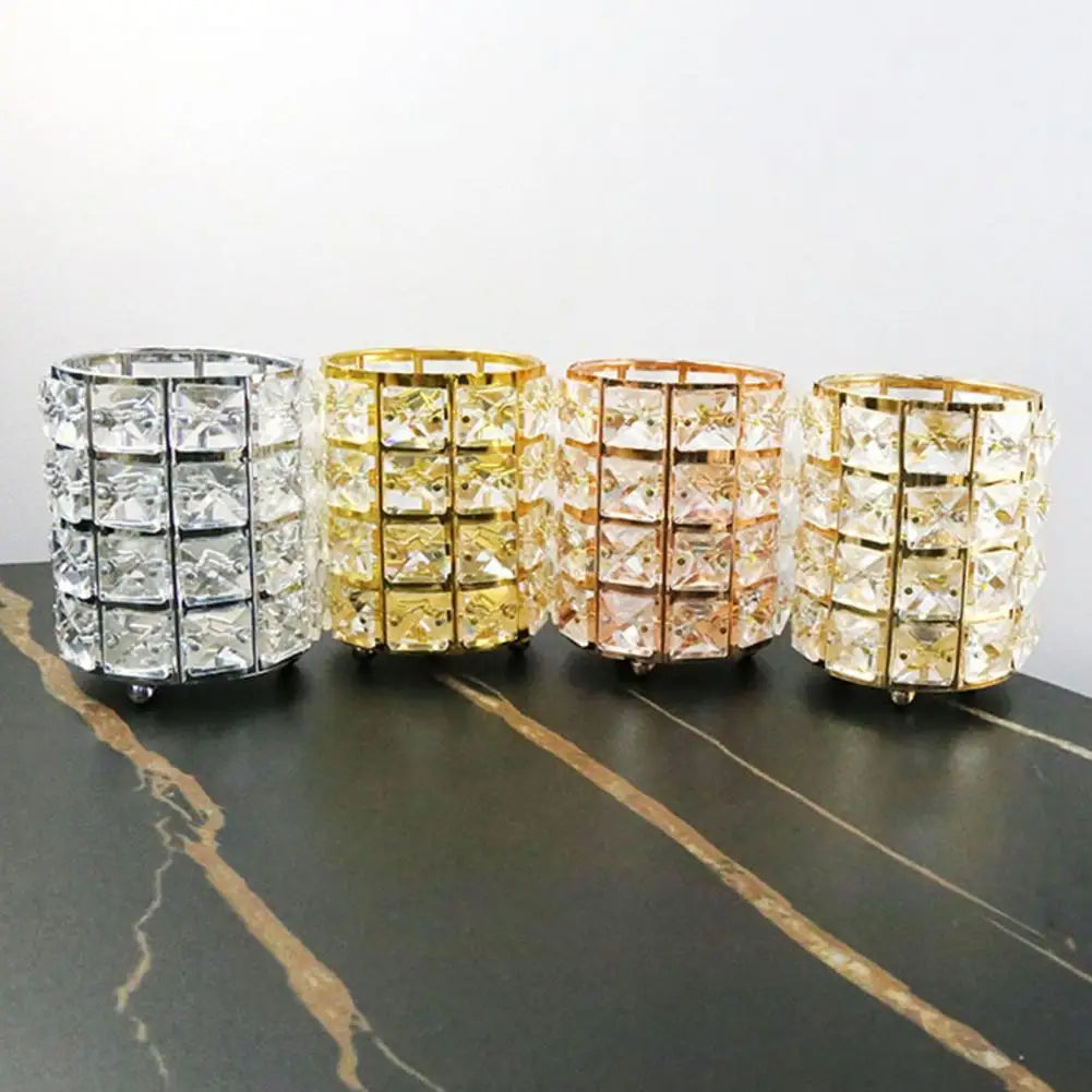 Rhinestone Pen Holder – Clear Elegant Desktop Organizer Desktop Pen Organizer Nixie