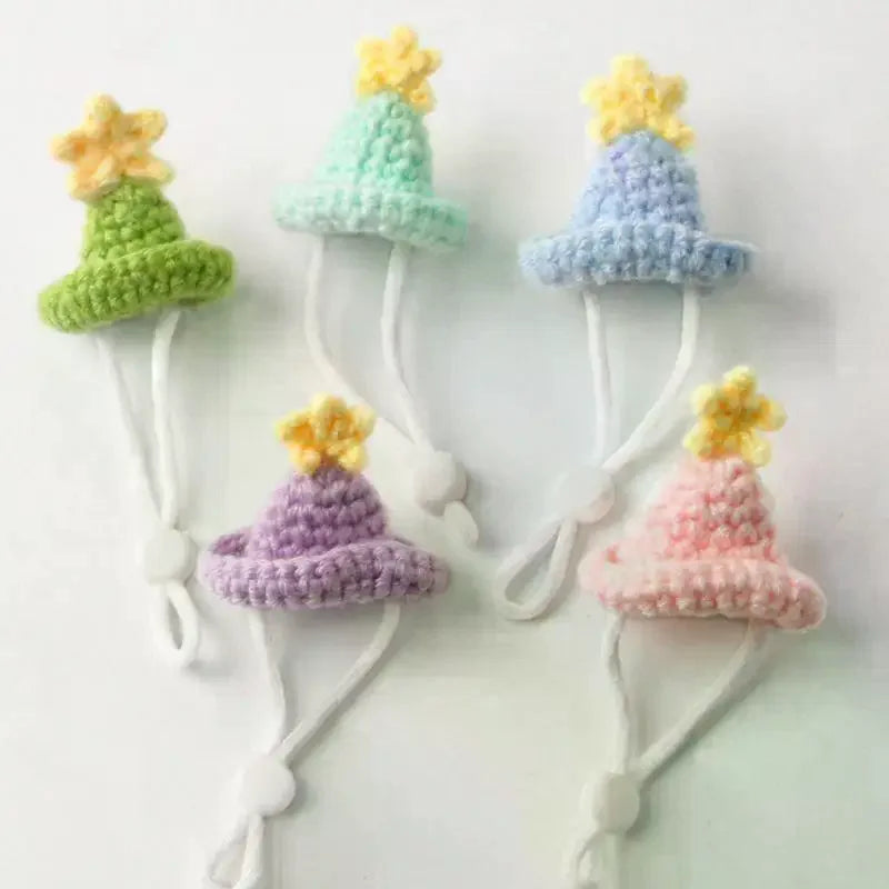Handmade Knitted Pet Hat for Hamster, Parrot & Guinea Pig Pet Costume Hat Nixie