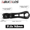 BUCKLOS Adjustable Bike Stem MTB ±80° Aluminum 90–145mm Adjustable Bike Stem Nixie 31.8mm-145mm