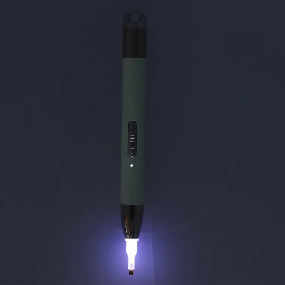USB Rechargeable Luminous Drill Pen – 6 Tips & Storage Box Diamond Painting Pen Nixie