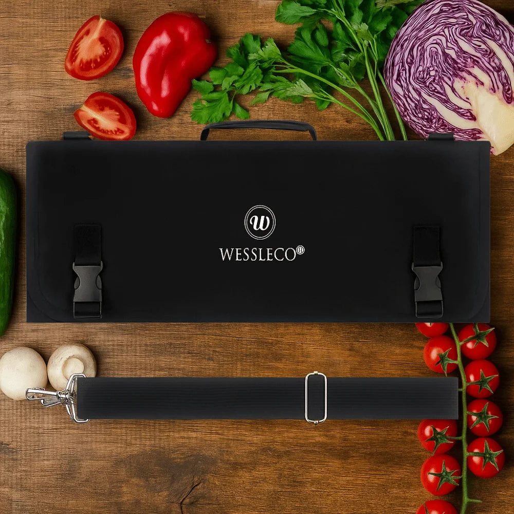 Oxford Chef Knife Roll Bag – Large Capacity & Shoulder Strap