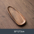 Walnut Wood Leaf Tea Tray – Serving Platter for Snacks & Fruit