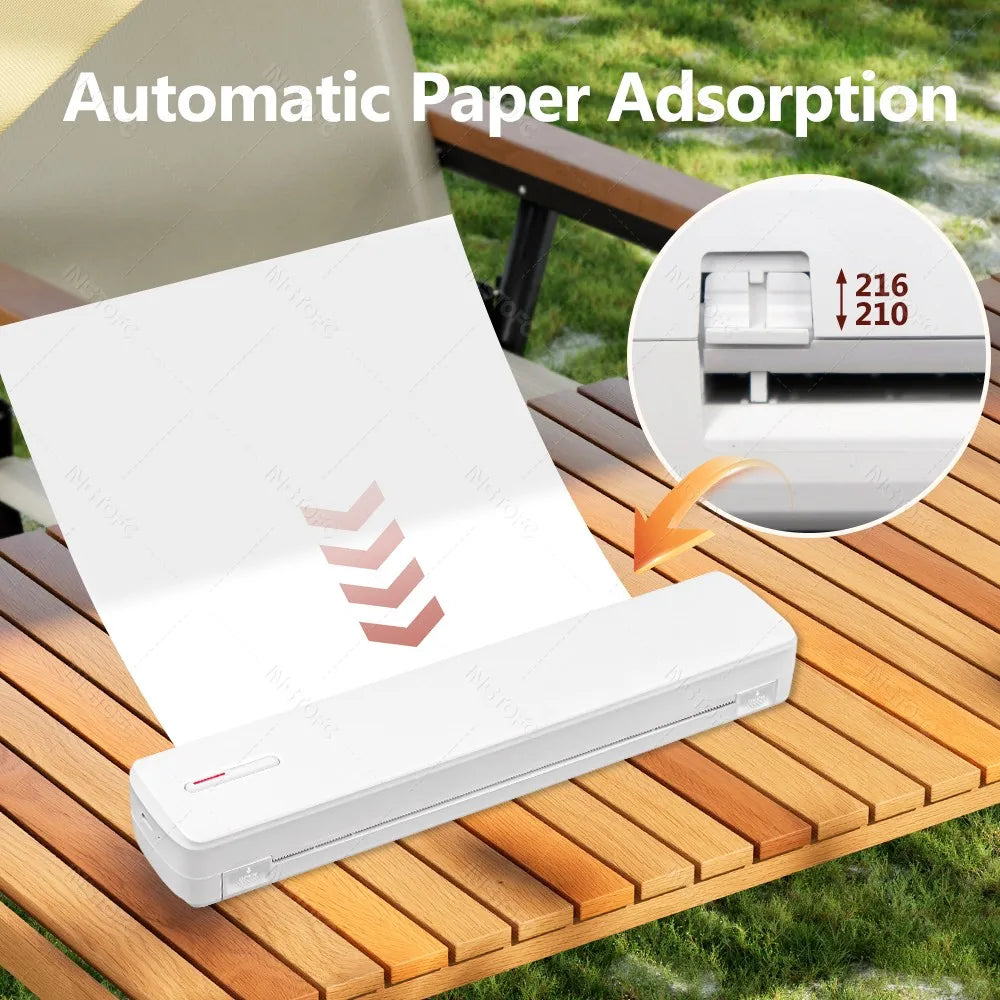 INSTOFC C80 Wireless Bluetooth A4 Thermal Printer | Portable