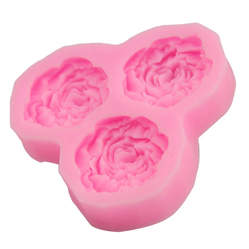 3D Peony Flower Silicone Mold – Fondant, Chocolate & Candy Clay Silicone Baking Mold Nixie