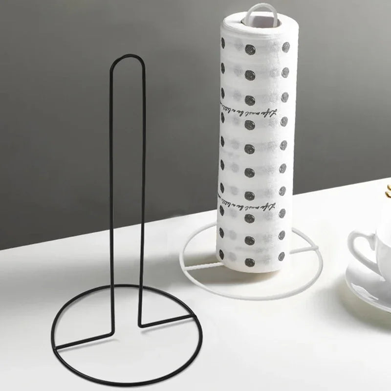 Stainless Steel Tissue Holder – Vertical Roll Paper Storage Rack Paper Towel Holder Nixie