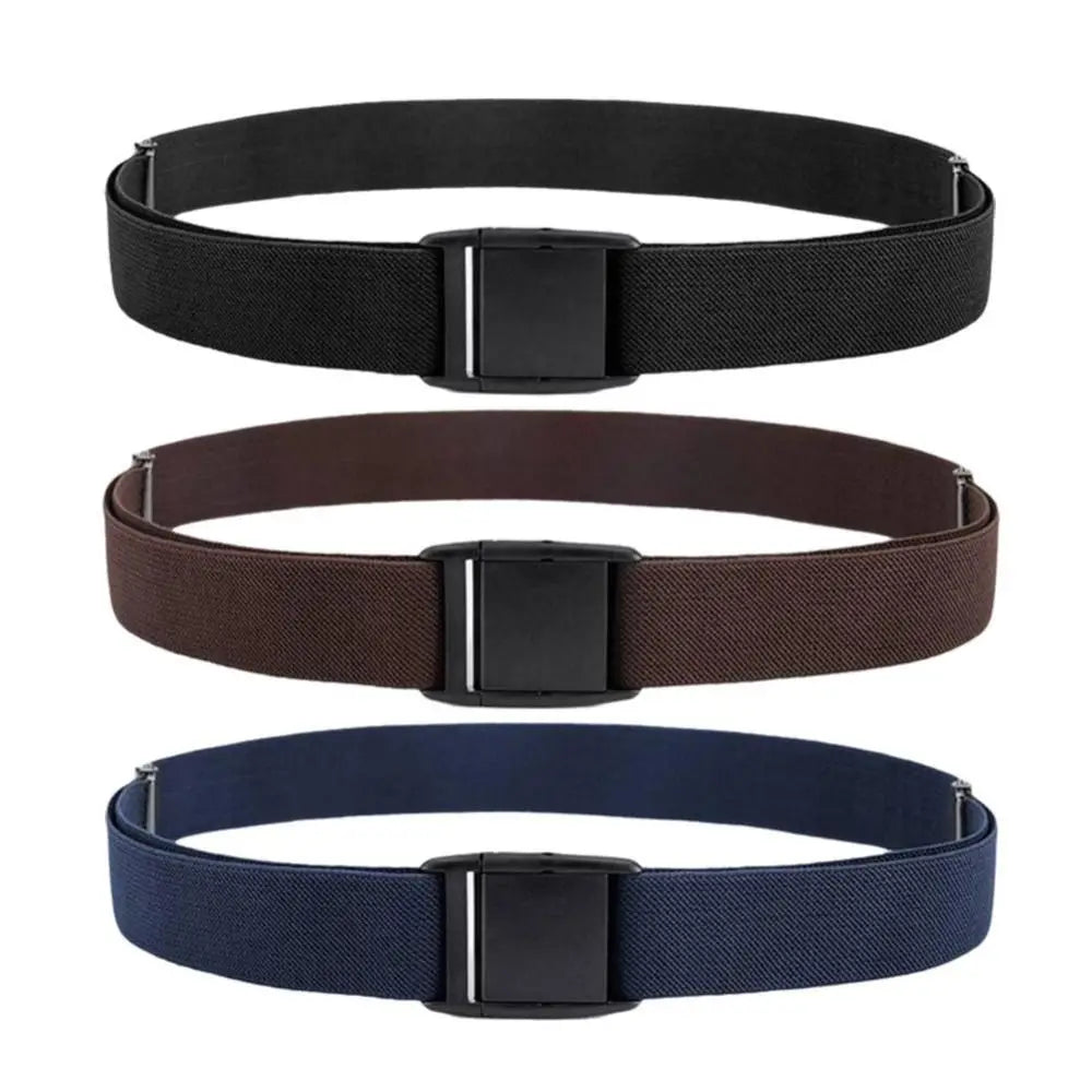 Women's Elastic Waistband Belt Flat Buckle – Adjustable Casual Women's Fashion Belt Nixie