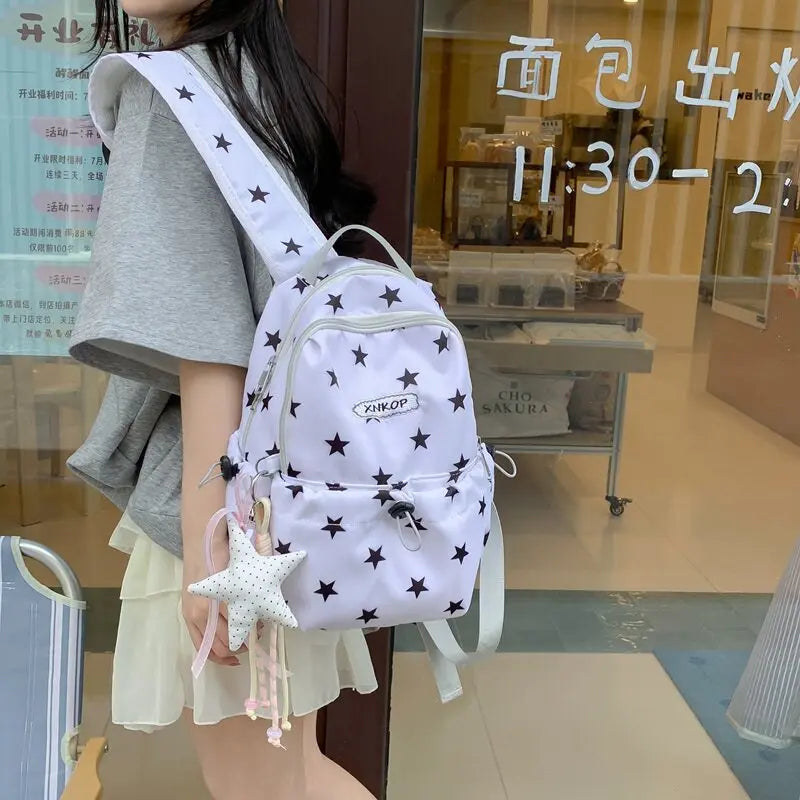 Korean Style Star Backpack – Waterproof School & Commute Bag