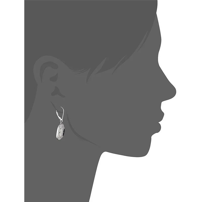Art Deco Zircon Drop Earrings – Gold & Silver Wedding Jewelry Drop Earrings Nixie