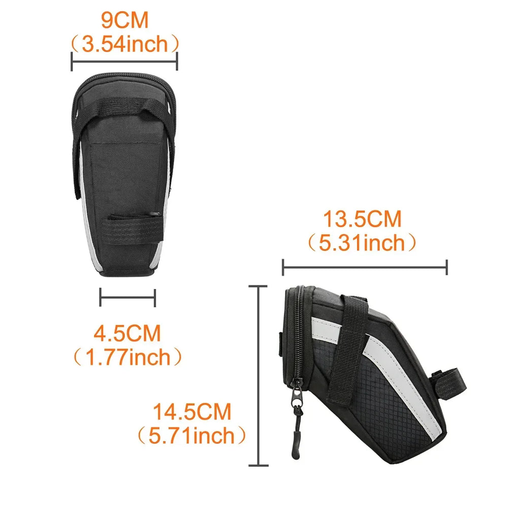 B-SOUL Ultralight Bike Saddle Bag – Large Rear Seat Storage Bag Bike Saddle Bag Nixie