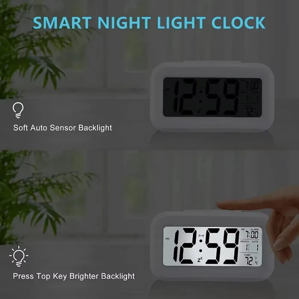 LED Digital Alarm Clock with Calendar & Backlight | Desktop