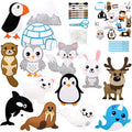 DIY Felt Animal Sewing Kit for Kids – Beginner Craft Set Kids Sewing Craft Kit Nixie Polar Animals