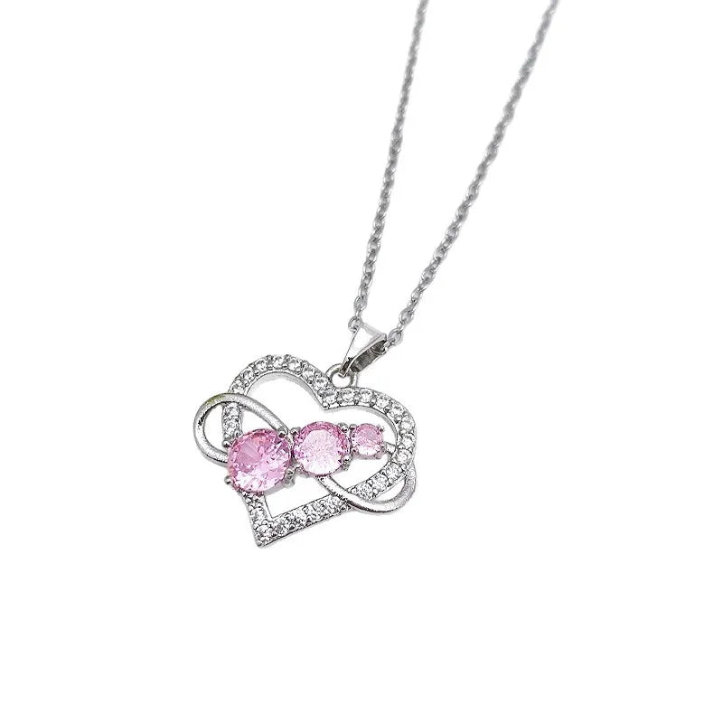 Heart Pendant Necklace for Women – Minimalist Stainless Steel Choker Pendant Necklace Nixie