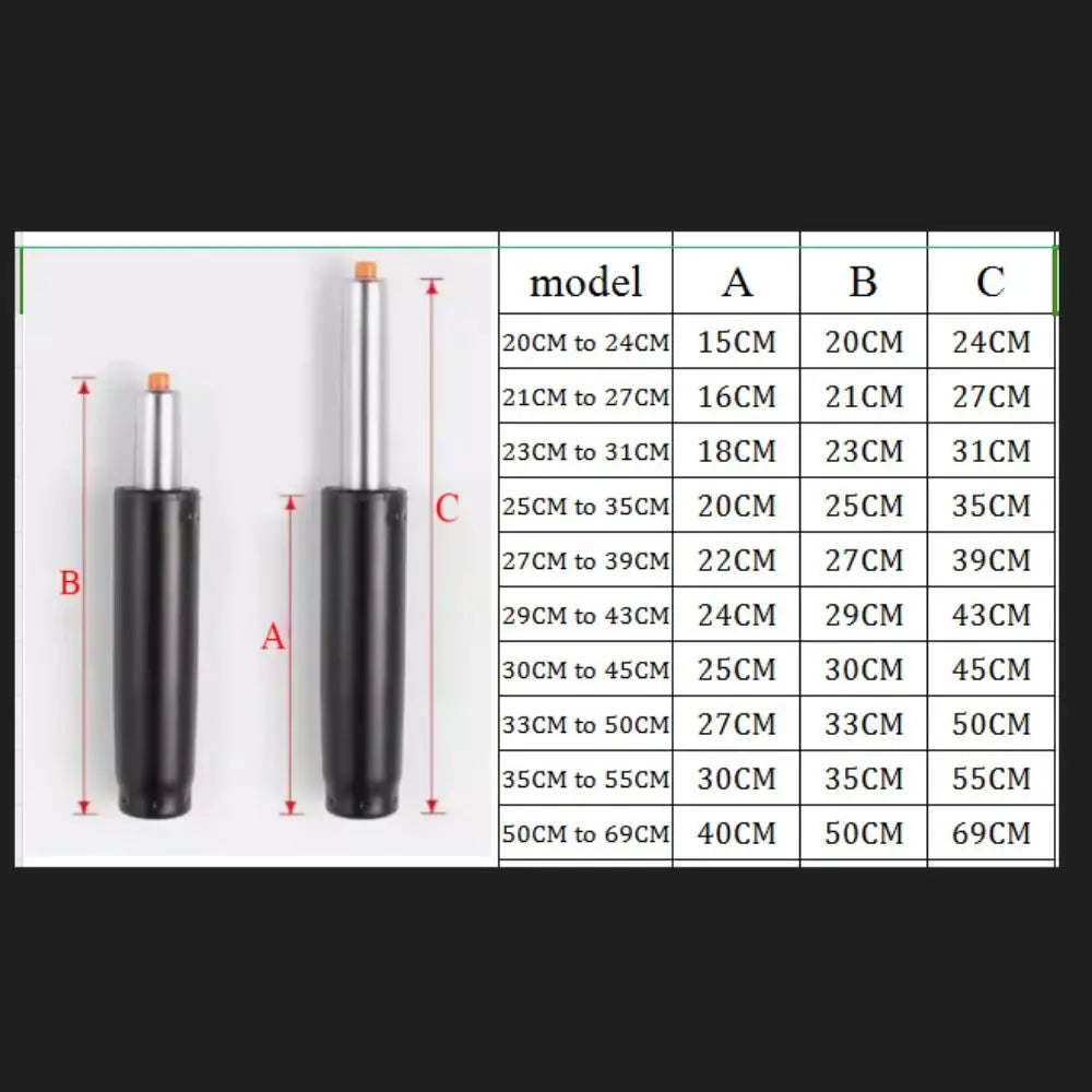 Heavy Duty Gas Lift Cylinder Pneumatic Support Rod 20-43cm Gas Lift Cylinder Nixie
