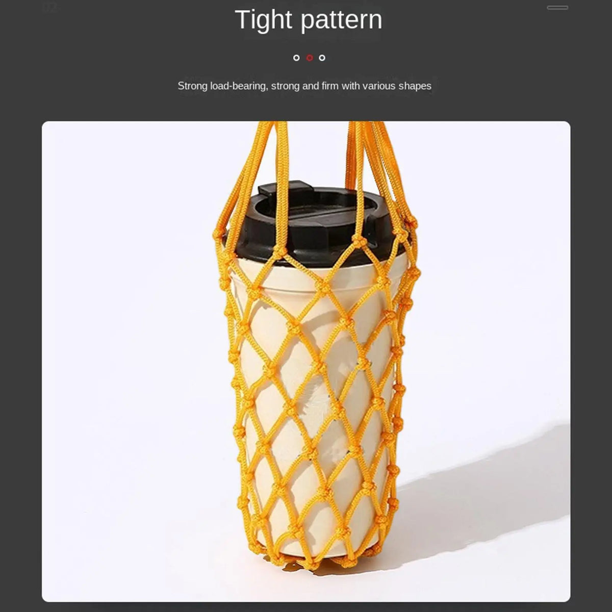Crochet Mesh Water Bottle Bag Carrier Sleeve | Sports Travel Water Bottle Carrier Nixie