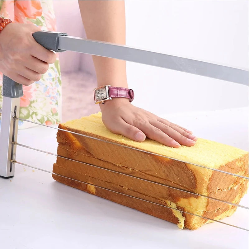 Adjustable Stainless Steel Cake Leveler Slicer – 3 Blades Cake Leveler Slicer Nixie