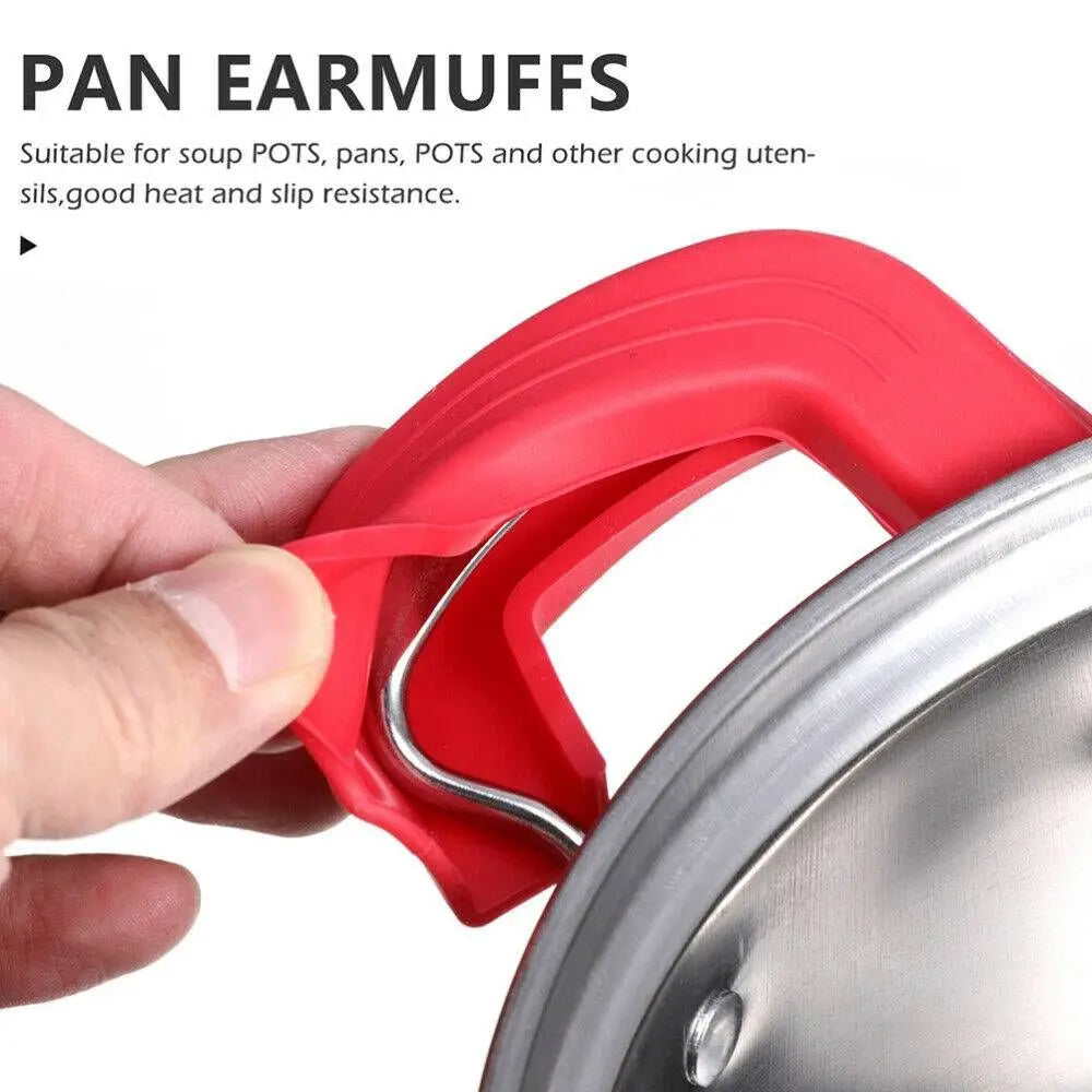 Silicone Pot Handle Covers – Heat-Resistant Grip Protectors 2Pcs
