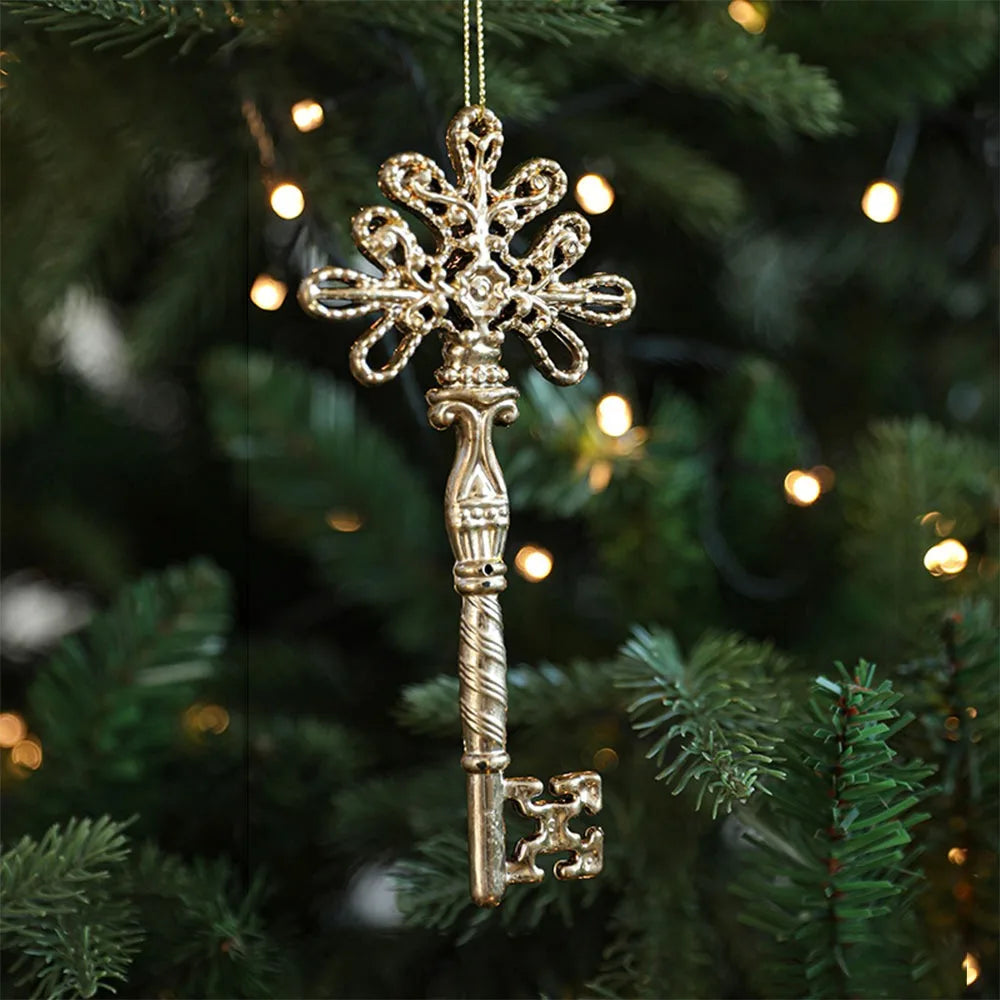 Gold Christmas Tree Ornaments – Angel & Snowflake Decorations Christmas Ornament Nixie key