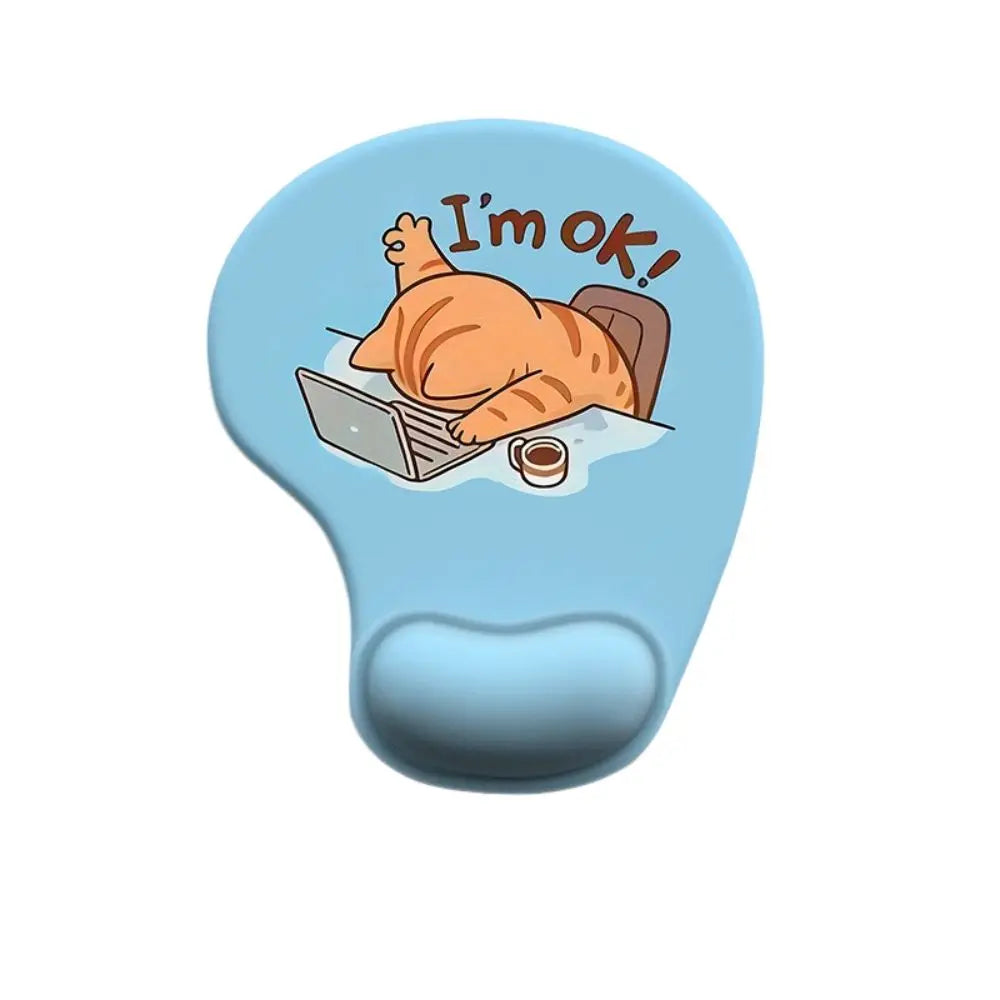 Cartoon Animal Mouse Pad with Ergonomic Silicone Wrist Rest Ergonomic Mouse Pad Nixie
