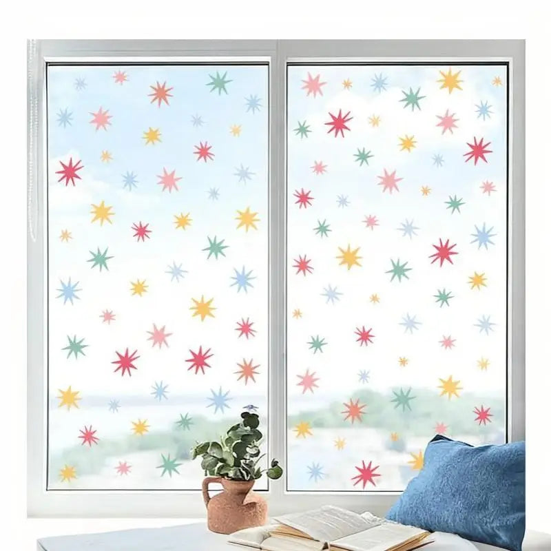 Rainbow Diamond Star Wall Decals – Kids Nursery Room Stickers Wall Decals Nixie