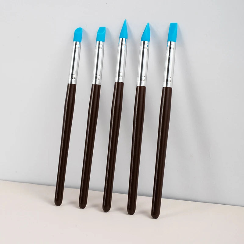5-Piece Silicone Clay Sculpting Tools – Pottery & Nail Art Set Clay Sculpting Tools Nixie