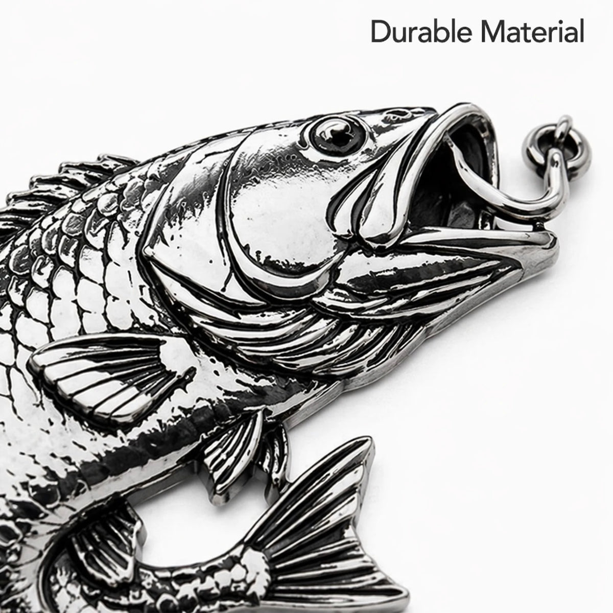 3D Metal Fishing Car Emblem Badge – Rustproof Fish Hook Decal Car Emblem Badge Nixie