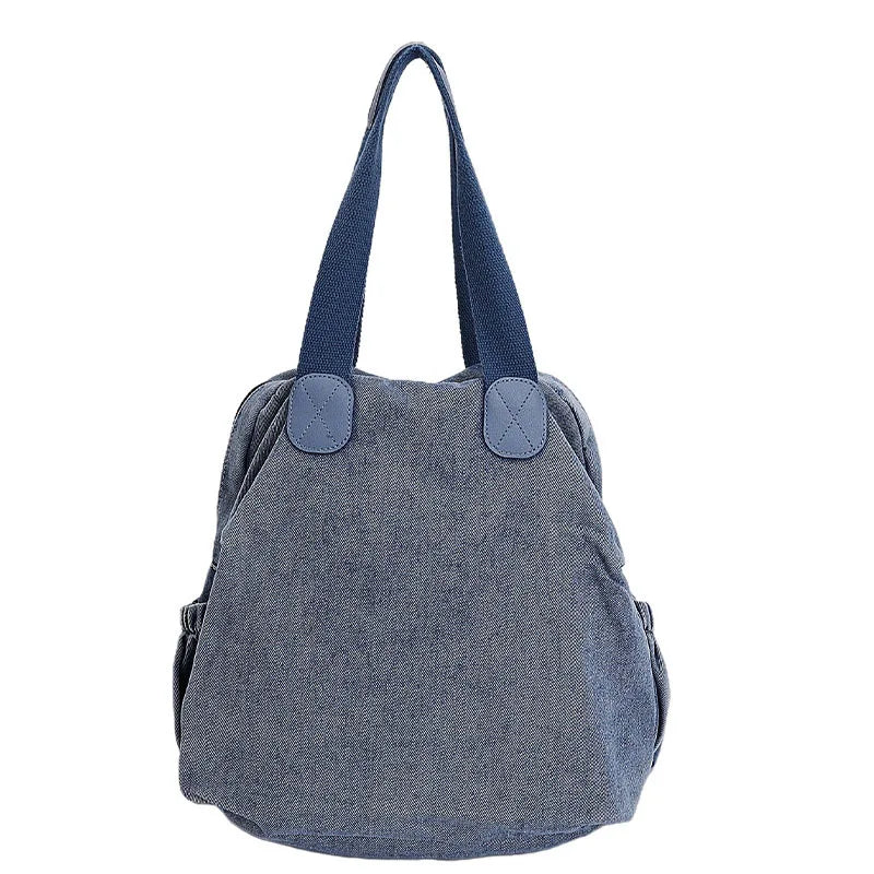 Denim Women's Backpack – Large Capacity Travel & Shoulder Bag