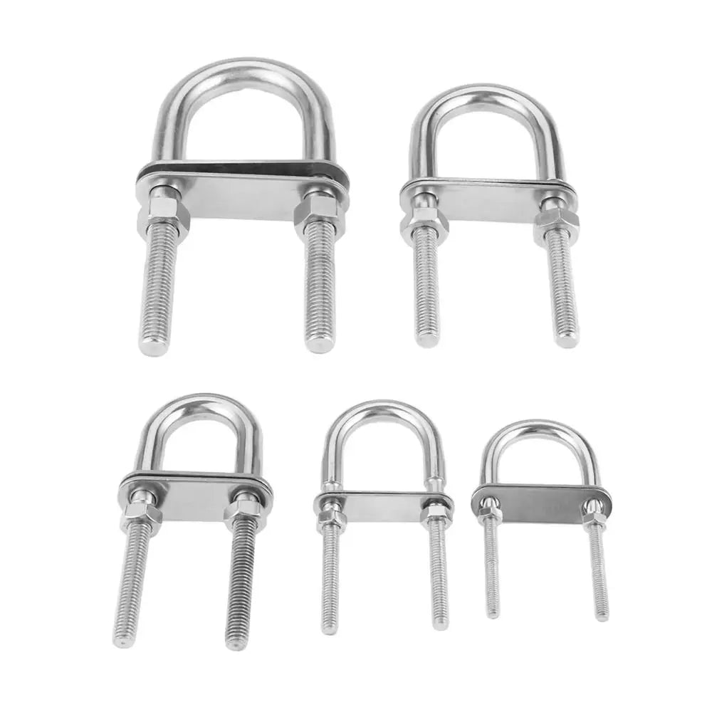 304 Stainless Steel Marine U-Bolt Boat Hardware M5–M12 with Nut Marine U-Bolt Nixie