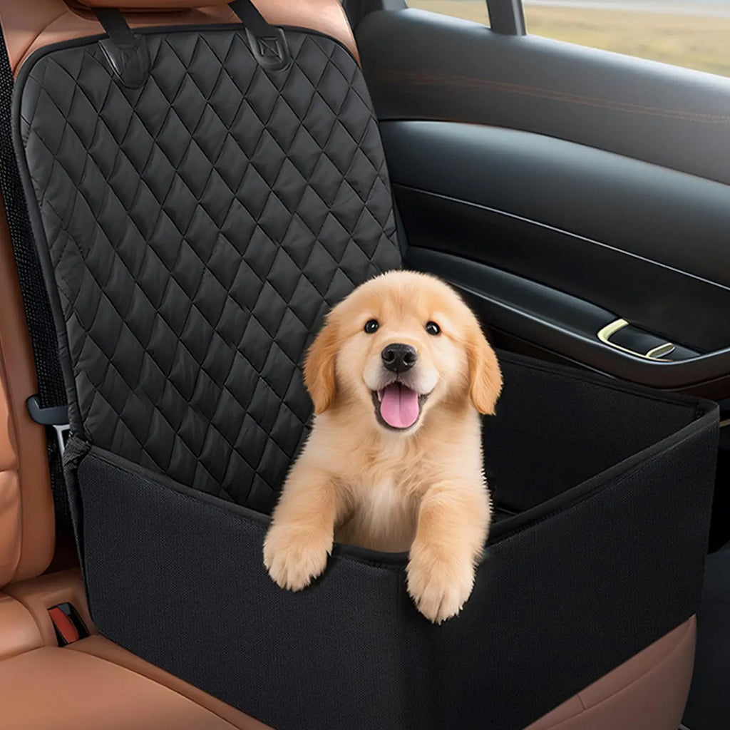 Large Waterproof Dog Booster Car Seat – Backseat Pet Cushion Pet Car Seat Nixie