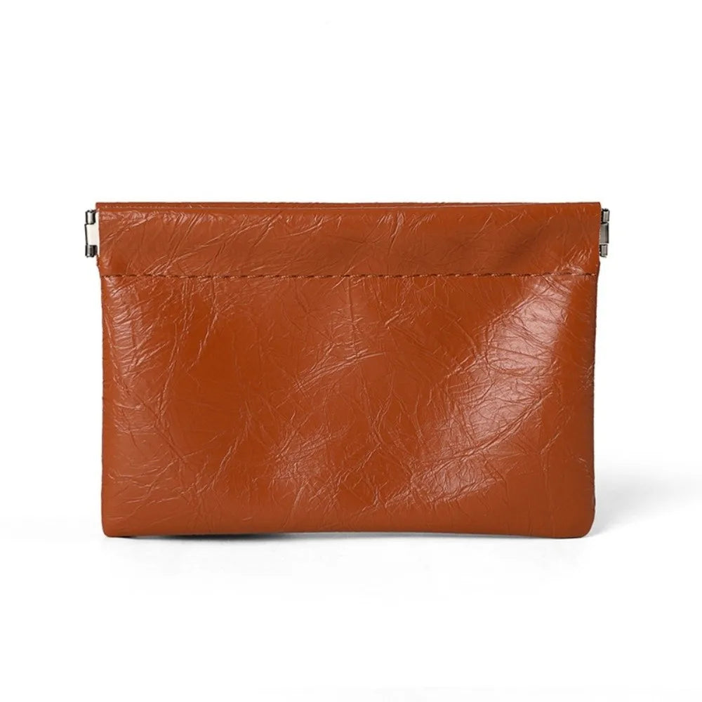 Waterproof PU Leather Coin Purse – Auto-Closure Mini Bag