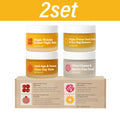 OceAura 4-in-1 Facial Skincare Set – Day, Night, Eye & Scrub Facial Skincare Set Nixie 2set