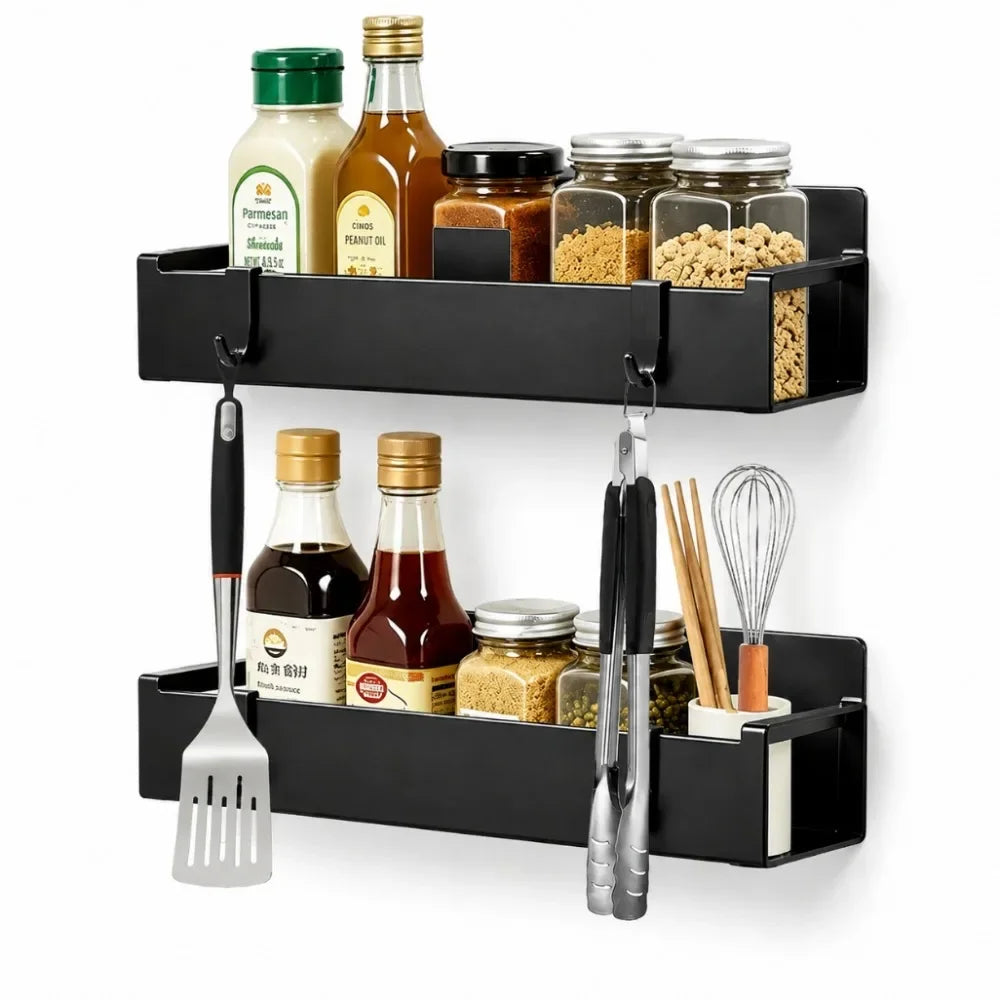 Magnetic Spice Rack Organizer – Fridge, Oven & Air Fryer Magnetic Spice Rack Nixie