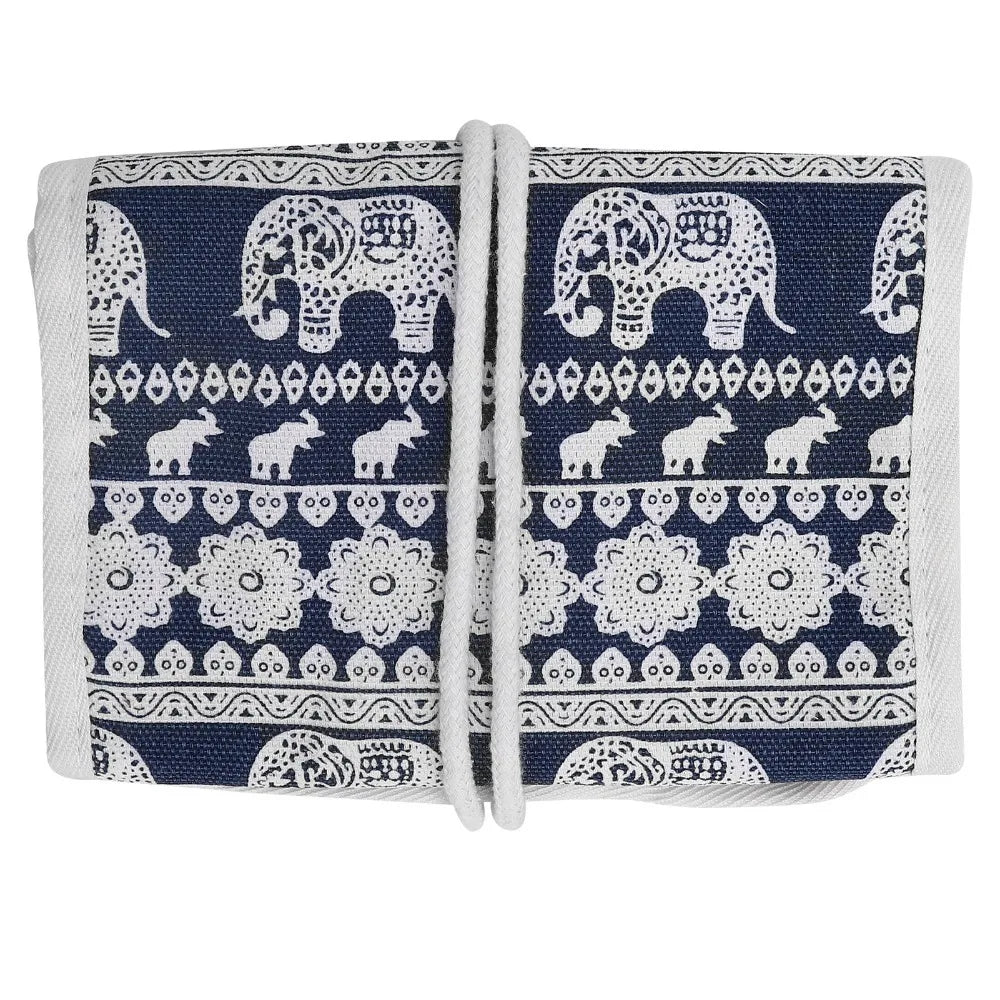 Roll-Up Knitting Needle Case & Crochet Hook Organizer Bag