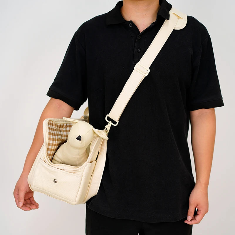 Breathable Cotton Pet Sling Carrier Bag for Small Dogs