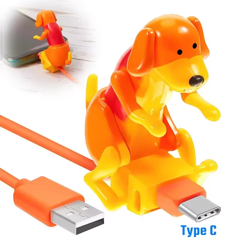Funny Dog USB Charging Cable – Micro USB, Type-C & Lightning Novelty Charging Cable Nixie