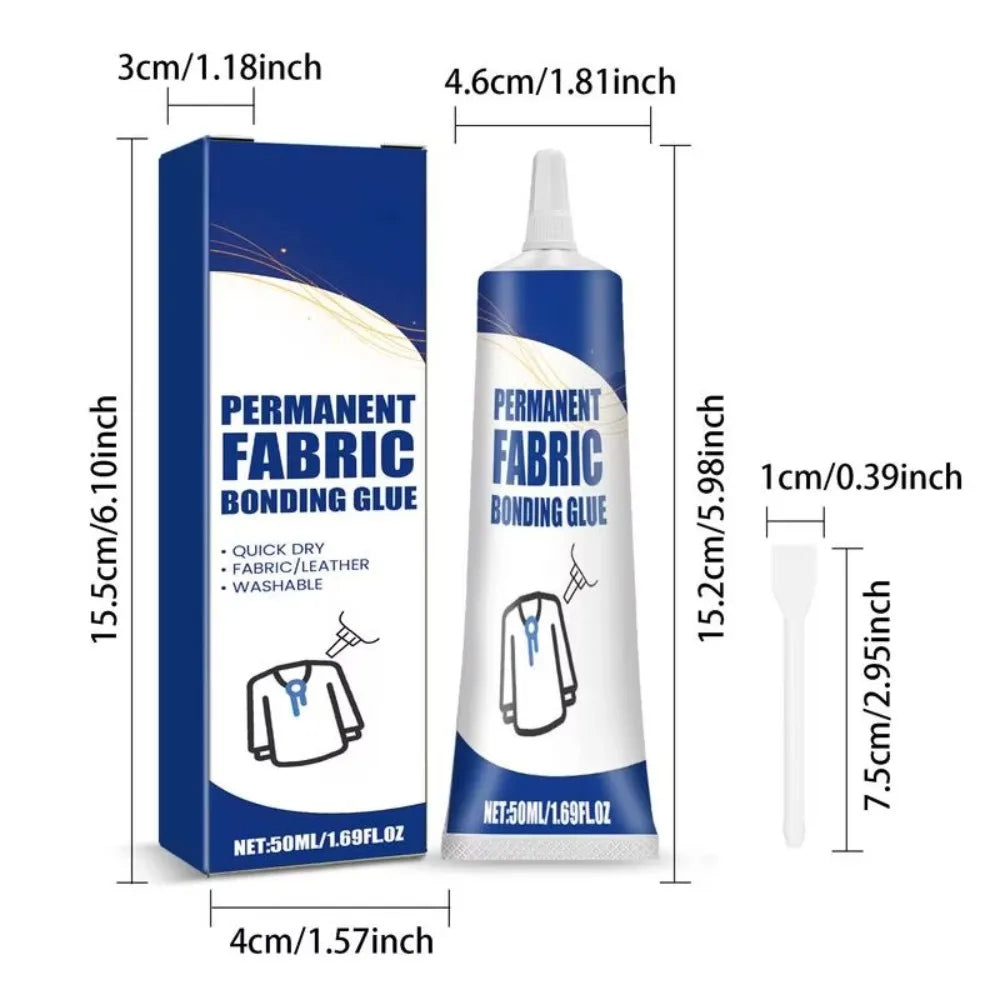 Waterproof Fabric Patching Glue – Clear Quick-Dry Adhesive 50ml