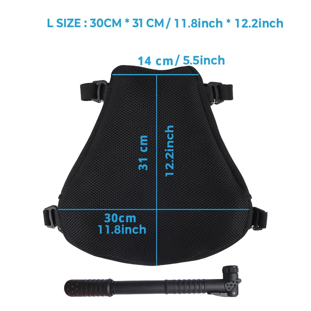 KEMITOUR Motorcycle Inflatable Air Seat Cushion – Universal Fit Motorcycle Seat Cushion Nixie L SIZE 30X31cm