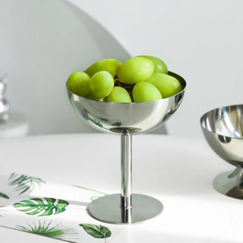 Stainless Steel Goblet Cup – Ice Cream & Dessert Bowl Dessert Goblet Cup Nixie