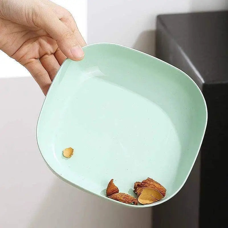 10-Piece Reusable Snack & Dessert Plates Set with Storage Rack Snack Plate Set Nixie