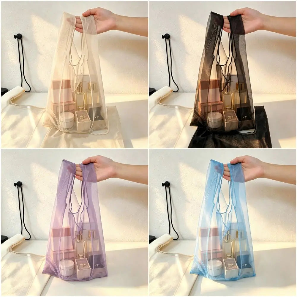 Organza Tote Bag Large Capacity Multicolor Gift & Shopping Bag Organza Tote Bag Nixie
