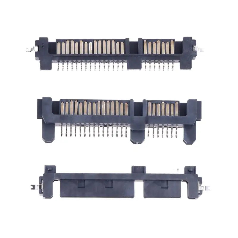 5pcs 22PIN Male SATA Connector 7+15P Sinking Plate SSD Socket SATA Interface Connector Nixie