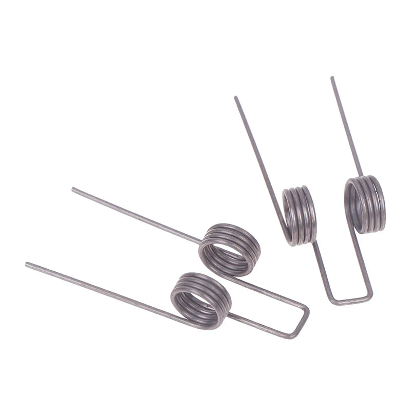 2PCS Double Torsion Spring 1.1mm Wire 10.5mm OD Steel Coil Torsion Spring Nixie