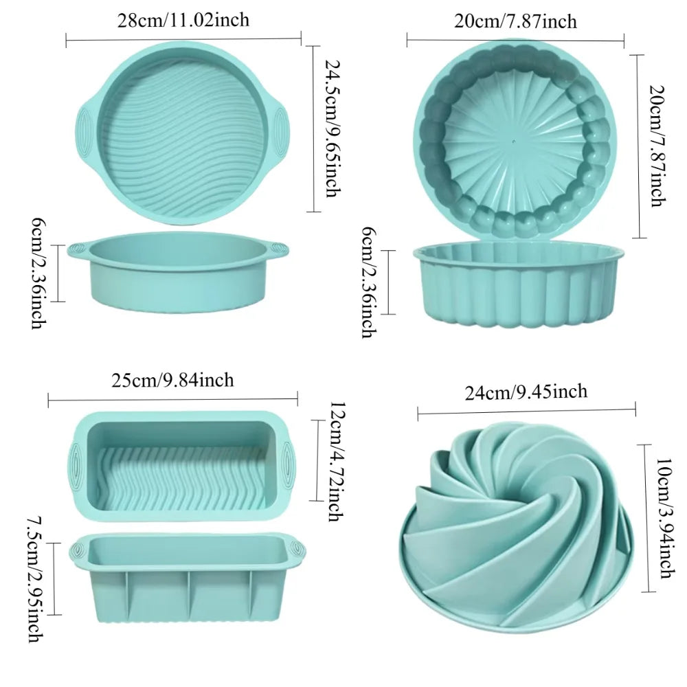 Silicone Fluted Tube Cake Mold – Baking & Airfryer Pan Silicone Cake Mold Nixie