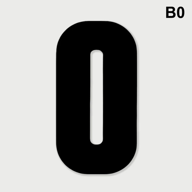 Weatherproof Wheelie Bin Number Stickers – DIY Self-Adhesive Bin Number Stickers Nixie B0