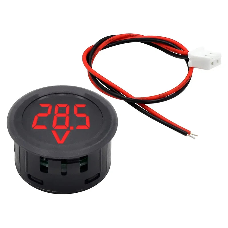 Waterproof DC 4-100V LED Digital Voltmeter Panel Gauge Digital Voltmeter Gauge Nixie red