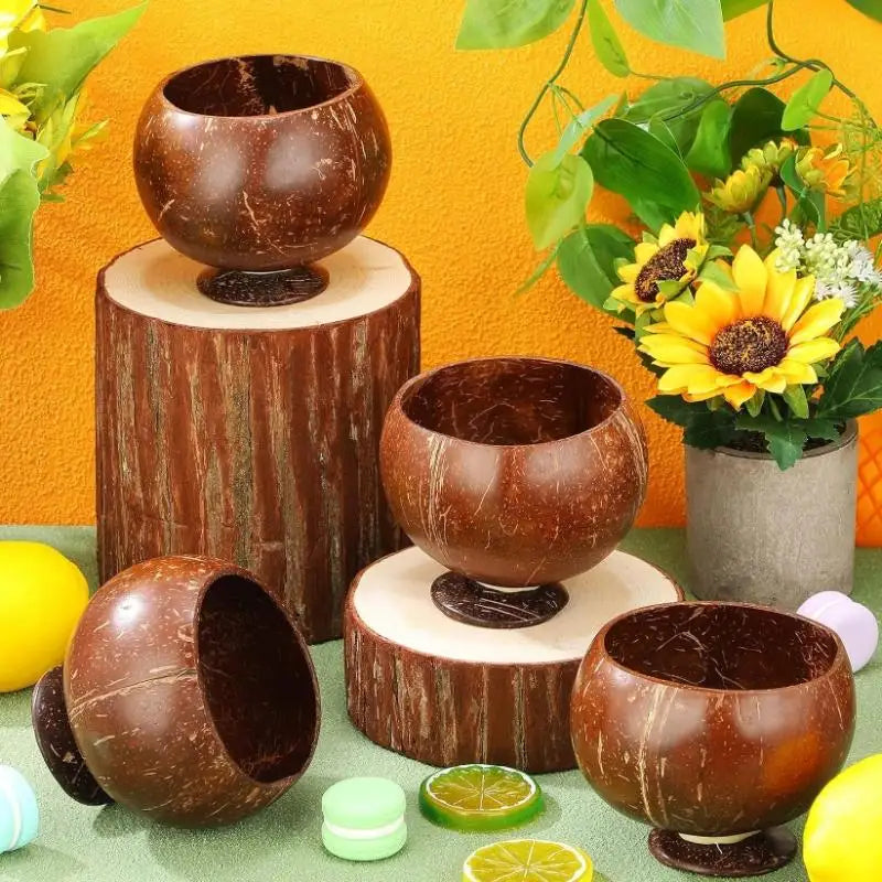 Handcrafted Natural Coconut Shell Bowl – Eco-Friendly Tableware Coconut Shell Bowl Nixie