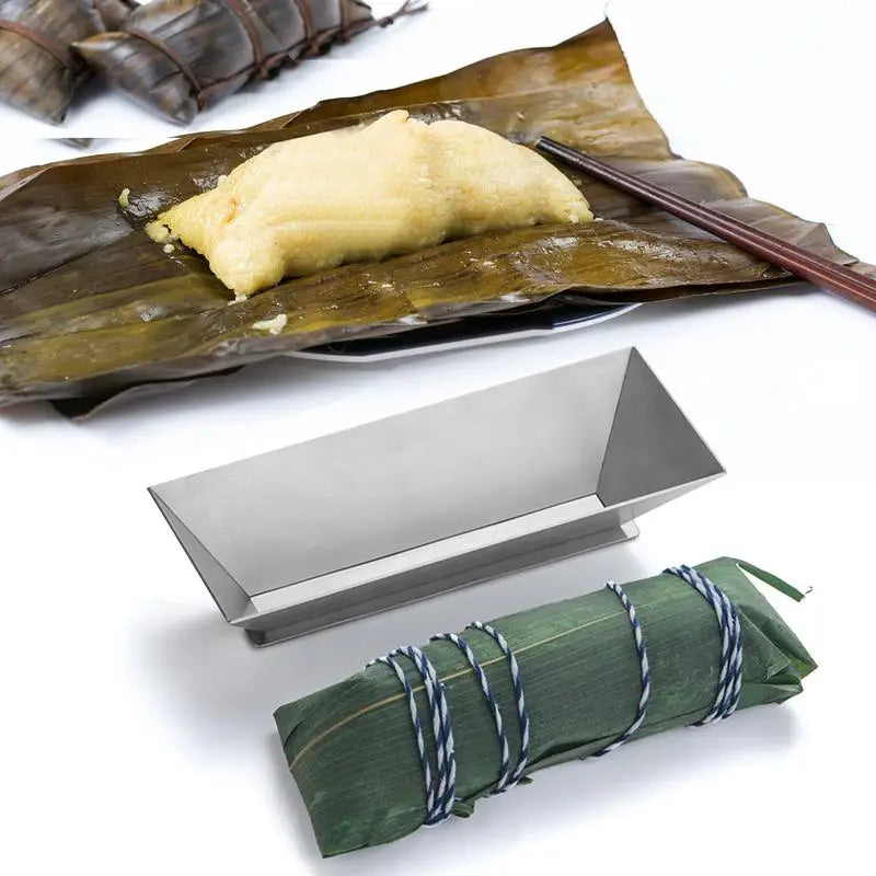 Zongzi Mold Stainless Steel Sticky Rice Dumpling Maker Tool Baking & Food Mold Nixie