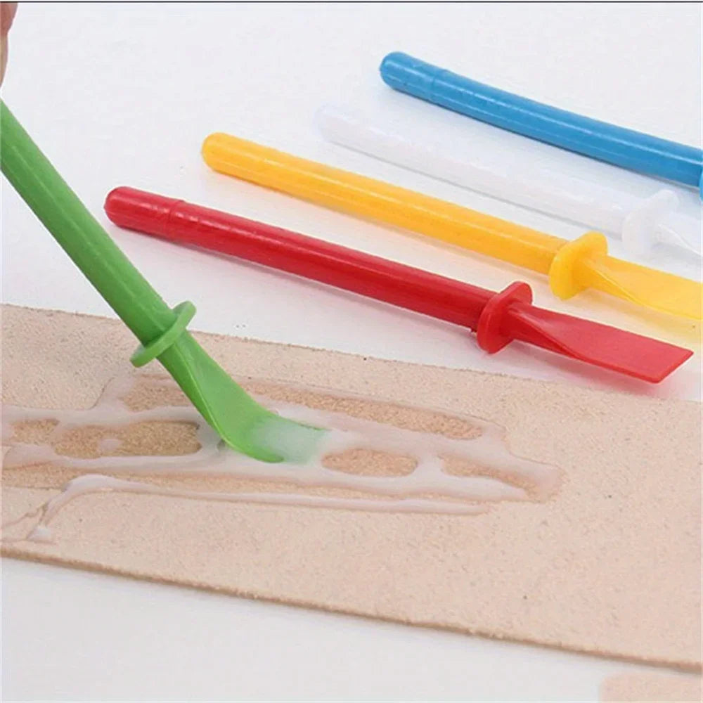 5/10pcs PP Leather Glue Spreader Brush – DIY Leathercraft Tool
