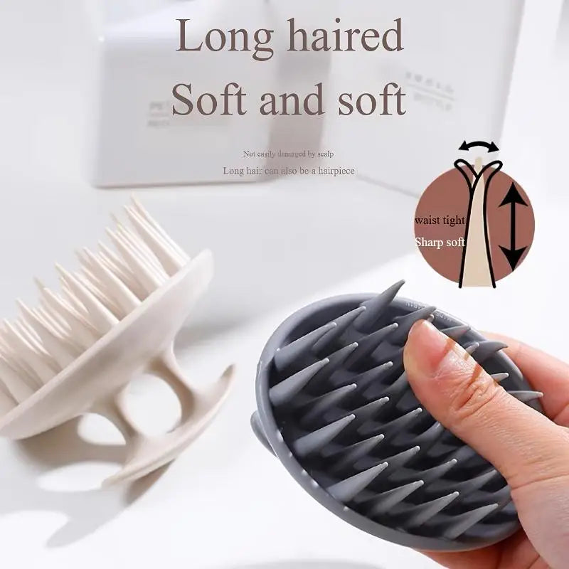 Silicone Scalp Massage Brush – Shampoo & Hair Care Tool Scalp Massage Brush Nixie
