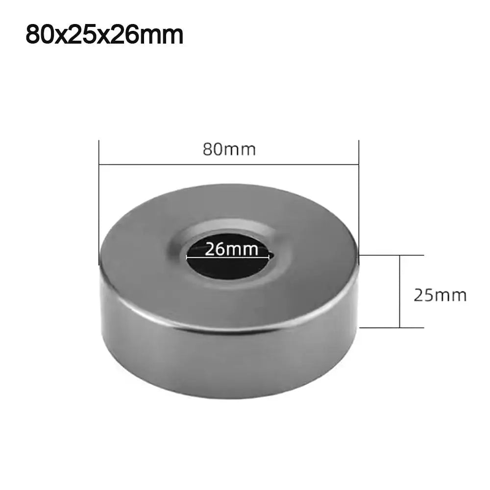 Round Stainless Steel Pipe Cover – Faucet Decorative Cap Pipe Decorative Cover Nixie 80x25x26mm