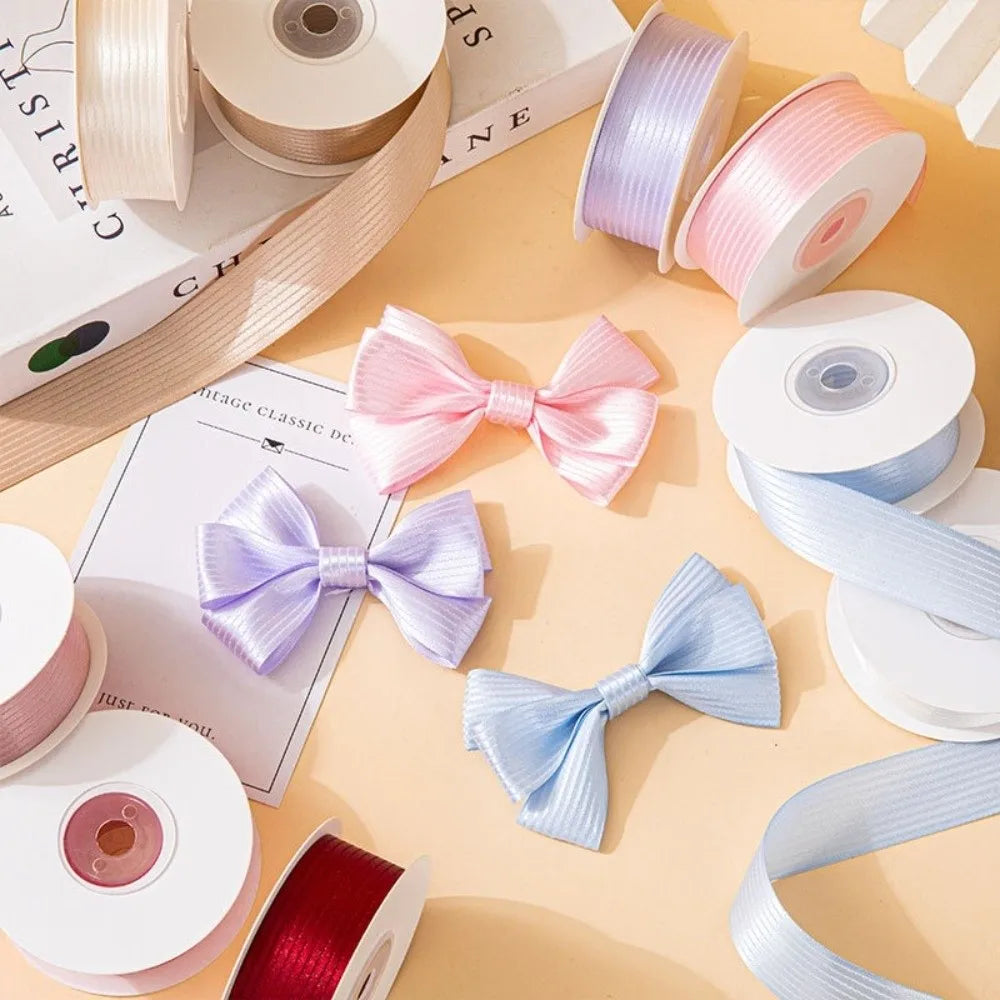 2.5cm Double-Sided Satin Ribbon – DIY Gift Wrap & Bowknots Satin Craft Ribbon Nixie